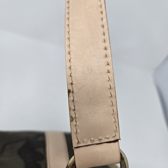 MICHAEL KORS CAMOUFLAGE SHOULDER BAG PURSE CAMO SOFT LEATHER GOLD INTERIOR WOMEN - Picture 14 of 16